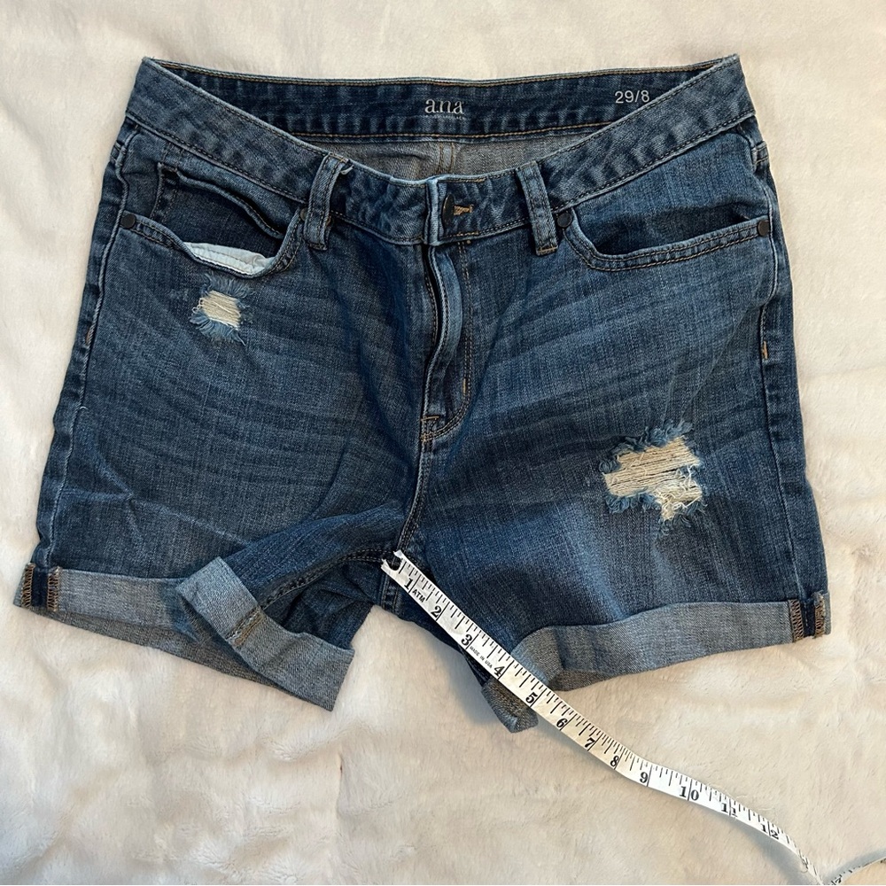 Distressed Jean Shorts